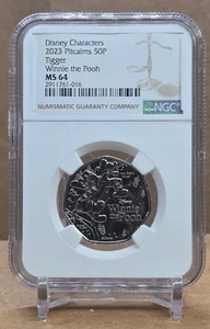 Pitcain Island 50p Disney's Winnie Pooh 2023 - Tigger - NGC MS64 no nuevo - Imagen 1 de 10