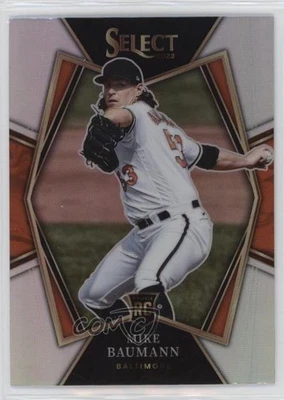 2022 Panini Select Premier Level Holo Silver Prizm Mike Baumann #120 Rookie RC - Image 1 of 2