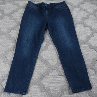 Jeans Chicos para mujer 1,5 azul tobillo suave denim elástico informal de viaje chic Foto 1 de 4