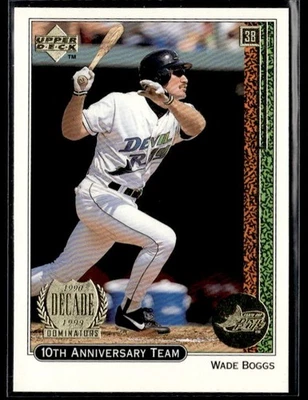 L12,599 -  1999 Upper Deck 10th Anniversary Team #X15 Wade Boggs - Image 1 of 2