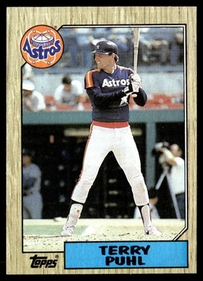 1987 Topps Terry Puhl Houston Astros #693 - Image 1 of 2
