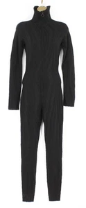 HOLDEN WOMENS MERINO WOOL KNIT JUMPSUIT BLACK PATTERNED UK S RRP £487 AD - Picture 1 of 8