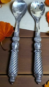 Brighton CELEBRATION Stainless Set 2 Piece Salad Serving Set 11 1/8" - Picture 1 of 2