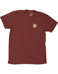 VOLCOM Mens Graphic T-Shirt Top XL Maroon Cotton DQ55 - Picture 1 of 4