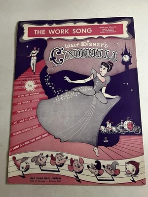 Partituras vintage de WALT DISNEY'S CENICIENTA The Work 1948 buen estado Foto 1 de 4