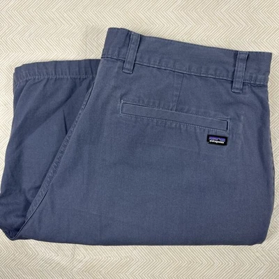 Pantalones Cortos Chinos Patagonia All Wear Para Hombre 38 Azul Gris 10" Algodón Orgánico Foto 1 de 4