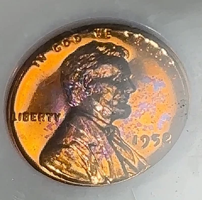 1952 Proof Lincoln Cent NGC MS67 Superb Toning Fatty Holder CHRC - Image 1 of 3