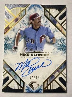 Карта с автографом Майка Шмидта 2025 Topps Diamond Icons синяя No07 / 15 Phillies - Изображение 1 из 2