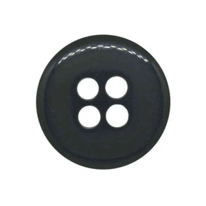 CHARCOAL GREY COAT BUTTONS 4 HOLE 25.5mm - Picture 1 of 2