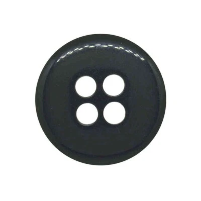 CHARCOAL GREY COAT BUTTONS 4 HOLE 25.5mm - Image 1 of 2