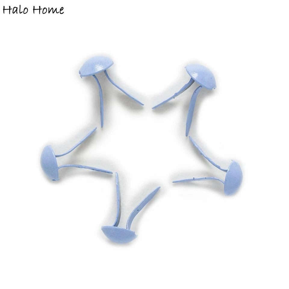 Sujetador de metal Brad 100 piezas brads redondos adorno álbum de recortes hágalo usted mismo remaches 9x5 mm Foto 1 de 4