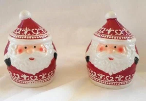 SALTEROS Y PIMIENTA DE NAVIDAD SANTA MESA DE COCINA DE 3,25" DE ALTO FIESTA NUEVOS - Imagen 1 de 1