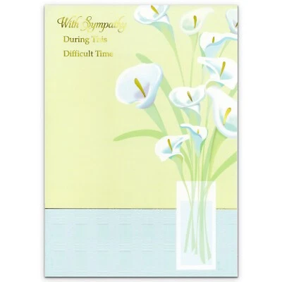 Sincere SYMPATHY & FUNERAL Card, So Sorry For Your Loss by Designer Greetings +✉ - Image 1 of 4
