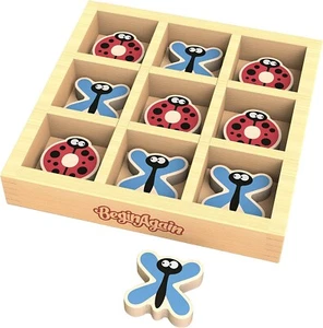 Wooden Tic TAC Toe Board Games - Travel Tic-Tac-Toe - Picture 1 of 2