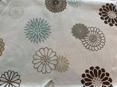 Waverly Home Decor Sewing Fabric LH Colorforms Lauren Hancock Flowers remnant,   - Image 1 of 4