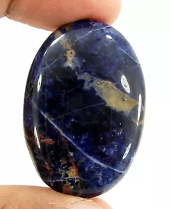 58.45 Ct Natural Blue Sodalite Loose Gemstone Cabochon Wire Wrap Stone - 16614 - Picture 1 of 2