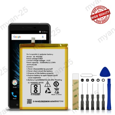 Nueva batería BLU BL-N3150Z para herramientas Blu Vivo XL2 3150mAh vendedor de EE. UU. Foto 1 de 4