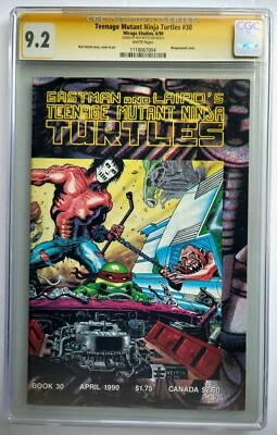 Teenage Mutant Ninja Turtles #30 Signed by Rick Veitch 1990 CGC 9.2 - Image 1 of 3