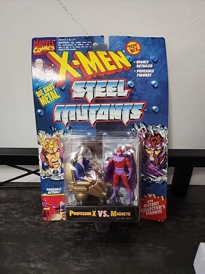 Vintage 1994 Toybiz Diecast X-Men Steel Mutants Professor X vs Magneto NEW SL07 - Image 1 of 2