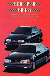1988 Mercury SCORPIO / XR4Ti Brochure / Catalog : XR4T-i,MERKUR - Picture 1 of 5