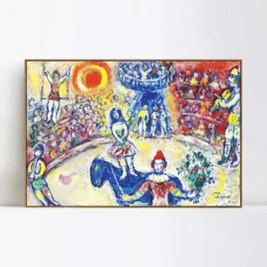 Framed Canvas Print Wedding by Marc Chagall Wall Art Home Decorations - Picture 1 of 9