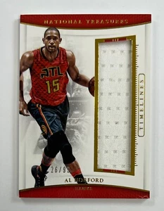 2015-16 Panini National Treasures Timelines #28 Al Horford Relic 26/99 AR86 - Picture 1 of 2