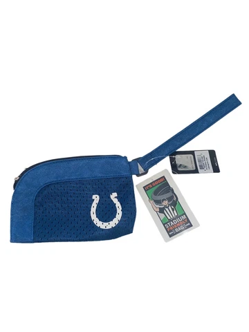 Indianapolis Colts Blue Stadium Wristlet Pouch Purse Handbag Cover
