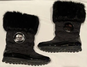 Coach Joyous Damenstiefel schwarz Reißverschluss Größe 6-1/2 B neu - Bild 1 von 8