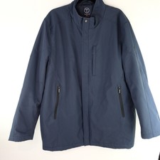 TUMI T-TECH Jacket Quilted Sz XL Navy Blue Zip Up
