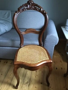 Vier Stühle Lois Philippe  mit neue Handgeflochtenem Wiener Geflecht. - Bild 1 von 8