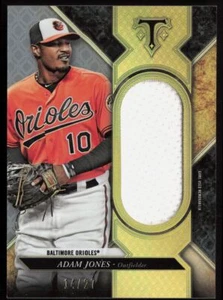 2017 Topps Triple Threads Single Jumbo Unity Relics Silver Adam Jones /27 - Picture 1 of 2