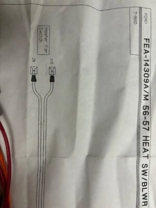 T-Bird 1956-57 Wiring Harness…………………..for Heater - Picture 1 of 2