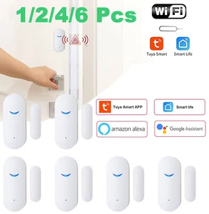 WiFi Smart Door Window Sensor Detector Safe Alarm for Alexa Google Home Lot - Picture 1 of 11