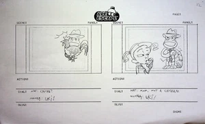 Ape Escape TV SERIES 2009 Hand Drawn Production Storyboard Page  #WW - Picture 1 of 2