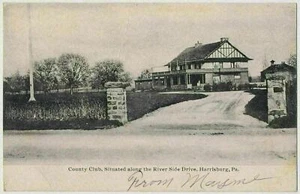Country Club a lo largo del River Side Drive, Harrisburg, Pennsylvania 1910 - Imagen 1 de 2