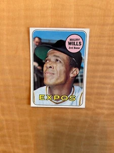 Topps Baseball 1969 #45 ¡¡Maury Wills!! ¡¡NM-MT O MEJOR!! ¡¡CENTRADO!! ¡ENVÍO DE $1!! - Imagen 1 de 2