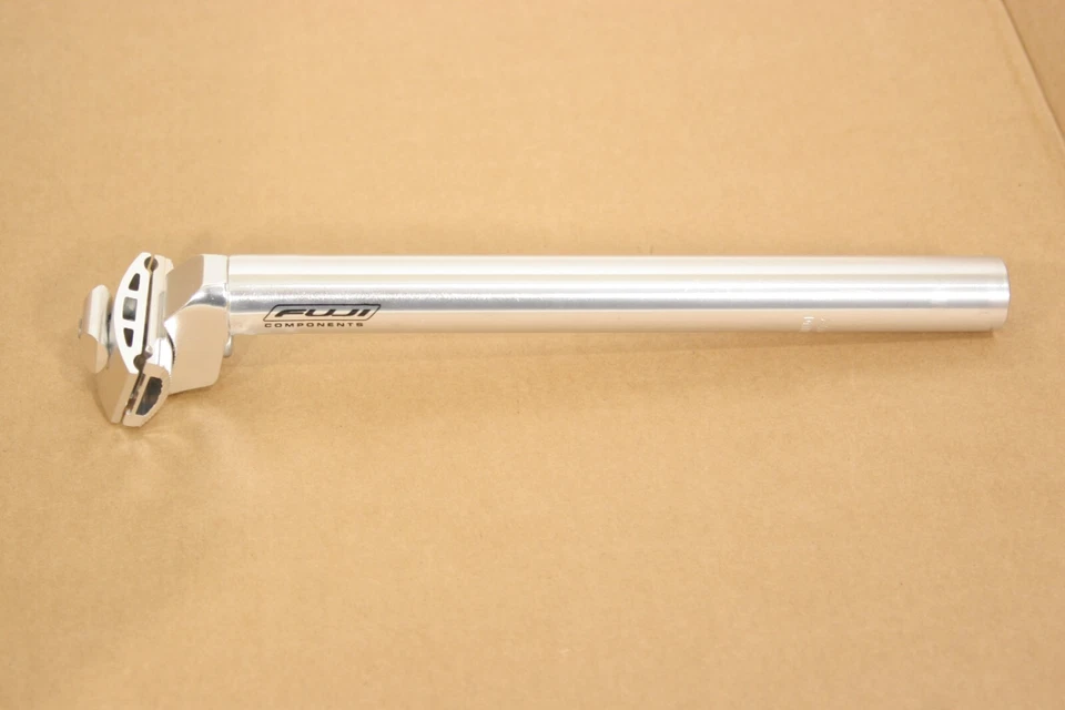 Tija de sillín de aluminio Fuji Components de un solo perno 27,2 mm x 300 mm plateada SP 75 Foto 1 de 2