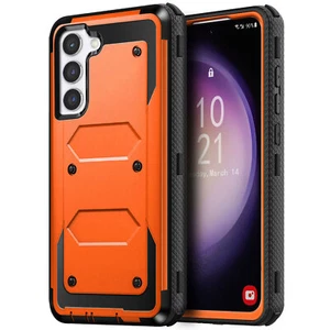 Orange For Samsung Galaxy S23 Plus/Ultra S23 FE Shockproof Dual Layer Case Cover - Photo 1 sur 17