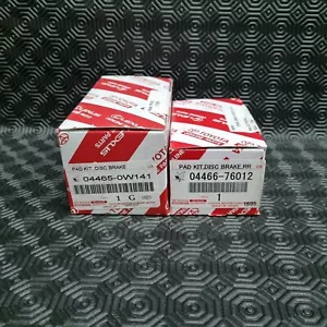 Pastillas de freno delanteras y traseras originales Toyota Prius 04465-0W141 y 04466-76012 - Imagen 1 de 3