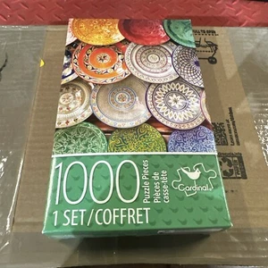 Cardinal 500 Piece Jigsaw Puzzle Colorful ARABIC PLATES Size 11x14 New Sealed - Picture 1 of 2