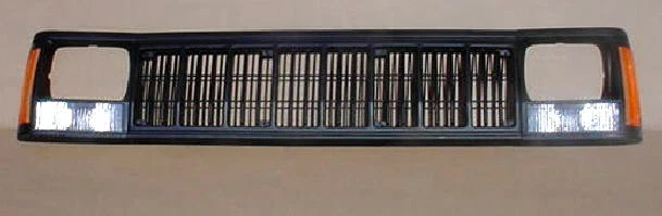 Подходит для Jeep Cherokee 91 96 7 шт черный комплект гриля с парковочными и боковыми фарами, дверями - Изображение 1 из 1