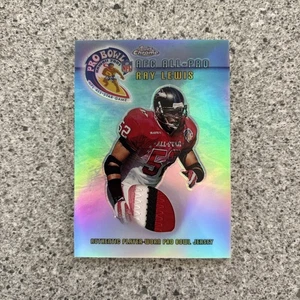 2001 Topps Chrome Pro Bowl Jerseys #D/375 RAY LEWIS #TP-RL 4 Color Patch - Picture 1 of 2