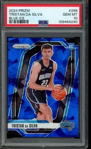 2024-25 Panini Prizm - Tristan da Silva #256 Blue Ice /125 RC PSA 10 - Picture 1 of 2