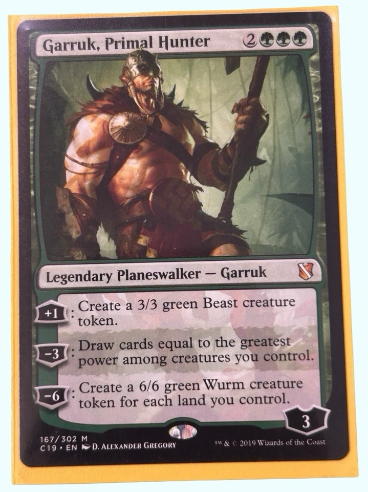 Garruk, Primal Hunter, Commander 2019, Near Mint, Magic the Gathering MTG - Image 1 of 1