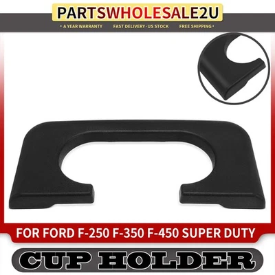 Front Console Black Cup Holder Armrest Pad for Ford F-250/F-350 F-450 Super Duty - Изображение 1 из 4