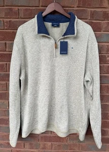 NEW Crown & Ivy Men's Rugged Tan Quarter 1/4 Zip Sweater Pullover VERY NICE! $55 - Picture 1 of 19