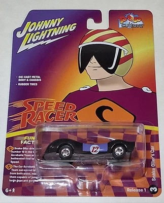 JOHNNY LIGHTNING SPEED RACER SNAKE OILER’S CAR POP CULTURE ESCALA 1/64 NEGRO Foto 1 de 4