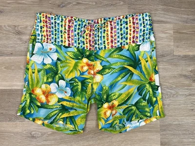 Pantalones Cortos Jams World Mujer JV Cordón Culotte Brillante Floral Hawaii Aloha Foto 1 de 4