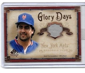 SID FERNANDEZ 2005 SP LEGENDARY CUTS GLORY DAYS GAME USED JERSEY ~'86 METS - Picture 1 of 1