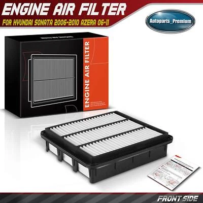 Engine Air Filter for Hyundai Sonata 2006-2010 Azera 2006 2007-2011 V6 3.3L 3.8L - Image 1 of 4